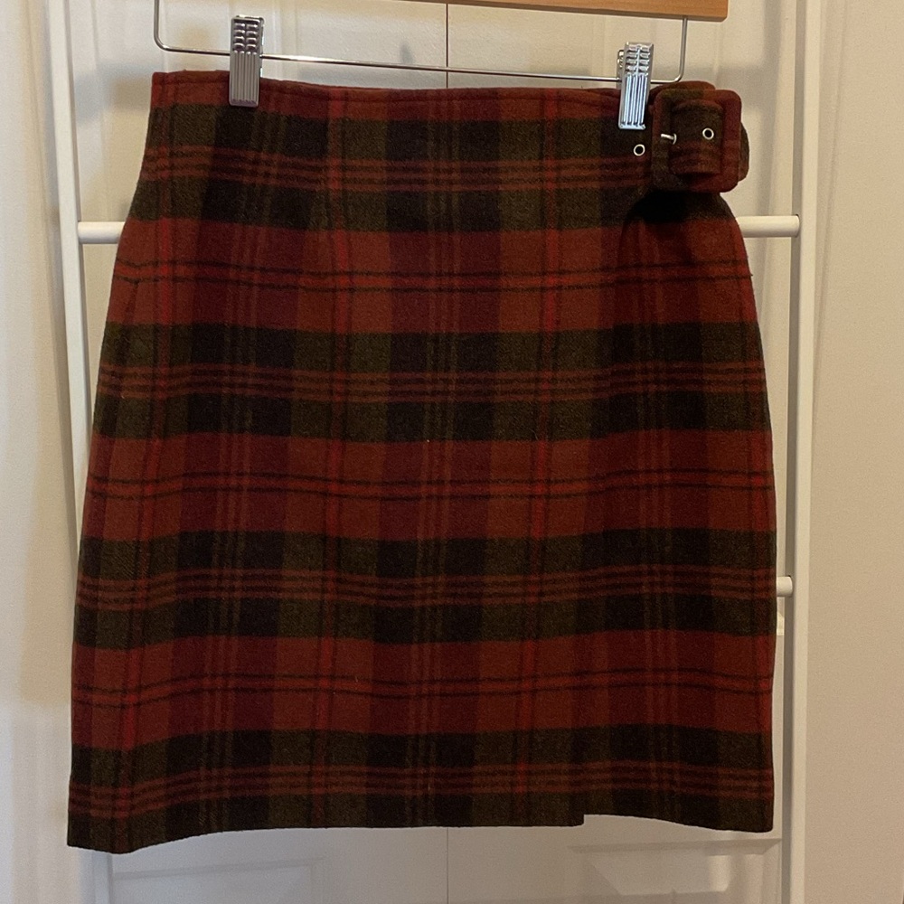 Net Collection Skirt Wrap Tartan Plaid Size 26